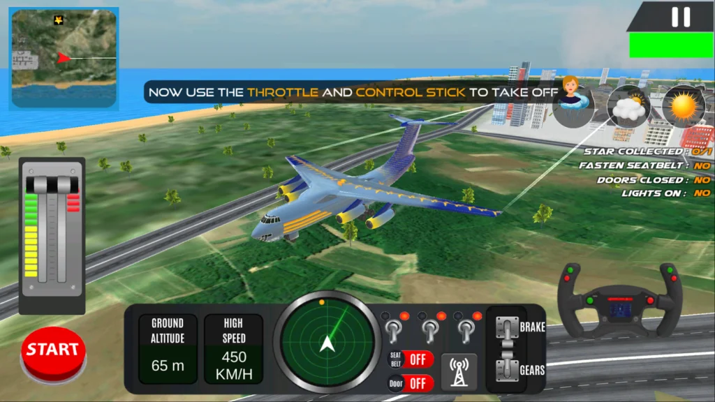 City Airplane Flight Simulator gameplay screenshot 5