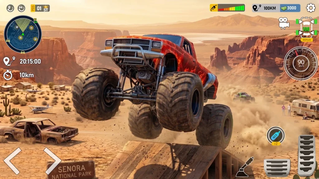 US Monster Truck Driving Game gameplay screenshot 5